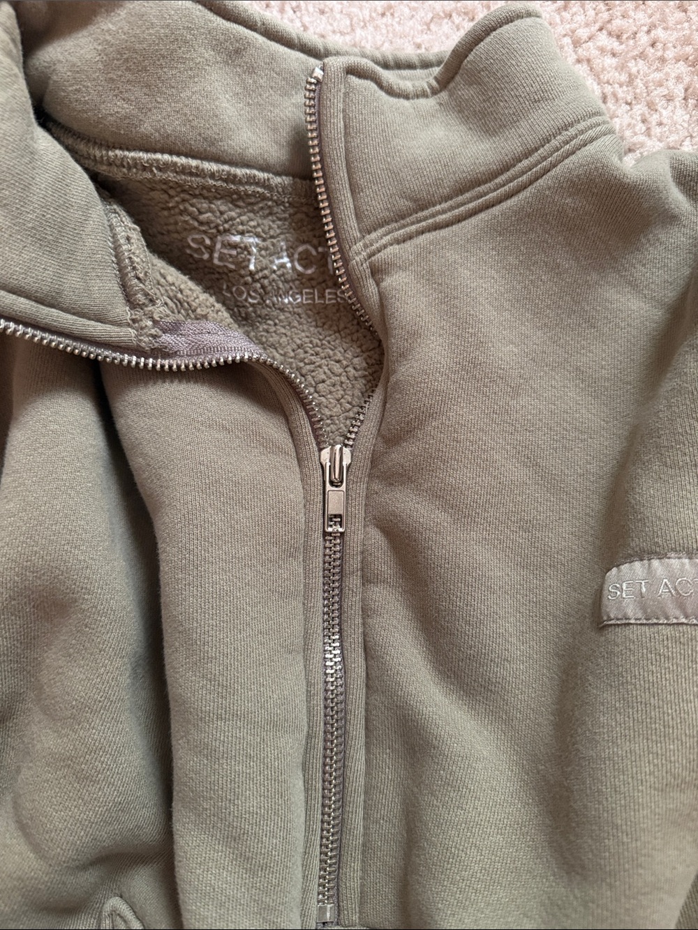 Set active zip up pullover - Picture 2 of 4